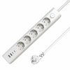 Pikendusjuhe Microconnect 5 pistikupesa, USB, 1.5 m, valge