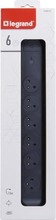 Pikendusjuhe Legrand 049427, 6 pistikut, 1.5 m, must