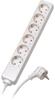 Pikendusjuhe Vivanco 28258, 6 pistikut, 1,4 m, valge