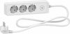 Pikendusjuhe Schneider Electric ST9431W, 3 pistikut, 1,5 m, valge