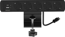 Pikendusjuhe Deltaco GT-1005, 5 pistikupesa, 21W A+C USB laadija, GST18 ühendus