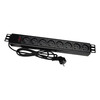 Pikendusjuhe Alantec PZ081U3M, 8 pistikut, 3 m, must