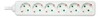 Pikendusjuhe DELTACO GT-0601, 6 pistikut, 3 m, valge