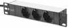 Pikendusjuhe Digitus DN-95411, 3 pistikut, 2 m, must