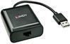 USB 2.0 pikendaja Lindy 42679, 60 m, 4 porti, must