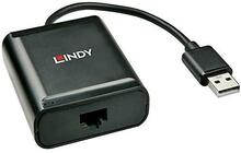 USB 2.0 pikendaja Lindy 42679, 60 m, 4 porti, must