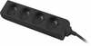 Pikendusjuhe Lanberg PS0-04E-0150-BK, 4 pistikut, 1.5 m, must