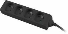 Pikendusjuhe Lanberg PS0-04E-0150-BK, 4 pistikut, 1.5 m, must