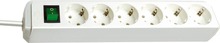 Pikendusjuhe Brennenstuhl Eco-Line, 6 pistikut, 3 m, valge