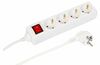 Pikendusjuhe MicroConnect, 1.5 m, 4 pesa, valge