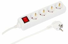 Pikendusjuhe MicroConnect, 1.5 m, 4 pesa, valge