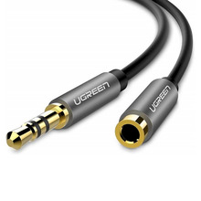 Pikenduskaabel UGREEN AV118, 3.5 mm, 1 m, must/hall