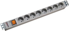 Pikendusjuhe Bachmann 19 1U, 8 pistikut, 2 m, hall
