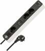 Pikendusjuhe Brennenstuhl Burn Ecolor, 3 pistikupesa, 1.5 m, USB A/C, valge/must