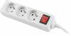 Pikendusjuhe Lanberg PS1-03E-0150-W, 3 pistikupesa, 1.5 m, valge