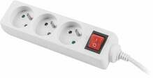 Pikendusjuhe Lanberg PS1-03E-0150-W, 3 pistikupesa, 1.5 m, valge