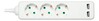 Pikendusjuhe Deltaco GT-0310, 2x USB-A, 3 pistikut, 1,5 m, valge