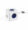 Pikendusjuhe PowerCube 1402BL, 4 pistikut, 1.5 m, sinine
