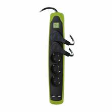 Pikendusjuhe Electraline 62158, 5 pistikut, 2 m, 2 USB