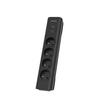 Pikendusjuhe Philips SPN7040BA/60, 4 pistikupesa, 2 m, must