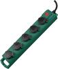 Pikendusjuhe Brennenstuhl SL-554, 5 pistikupesa, 5 m, IP54, must/roheline