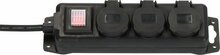 Pikendusjuhe Brennenstuhl 1159950013, 3 pistikut, 2 m, IP44, must