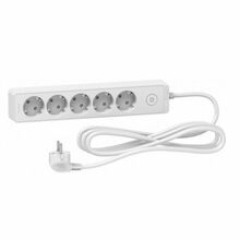 Pikendusjuhe Schneider Electric ST9451W, 5 pistikut, 1.5 m, valge