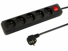 Pikendusjuhe Blow PR-570WSP, 5 pistikut, 1.5 m, must