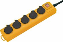 Pikendusjuhe Brennenstuhl Super-Solid 1159904225, 5 pistikut, 2 m, kollane
