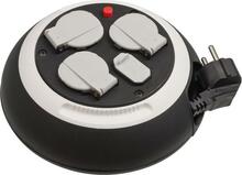 Pikendusjuhe Brennenstuhl Comfort Line CL-S 1109220600, 3 pistikupesa, 2 USB, 3 m, must/valge