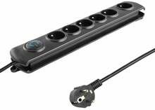 Pikendusjuhe Qoltec 50112, 6 pistikupesa, 3 m
