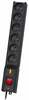 Pikendusjuhe Lestar LX 610 G-A, 5 pistikut, 3 m, must