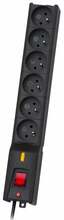 Pikendusjuhe Lestar LX 610 G-A, 5 pistikut, 3 m, must