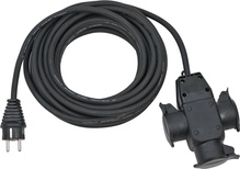 Pikendusjuhe Brennenstuhl 1167810301, 3 pistikut, 10 m, IP44, must