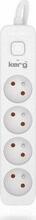 Pikendusjuhe Kerg M02392, 4 pistikupesa, 3 m, 10 A