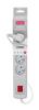 Pikendusjuhe Activejet ACP-5GN, 5 pistikut, 3 m, hall
