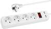 Pikendusjuhe BLOW PR-470WSP/USB, 4 pistikut, 3 m, valge