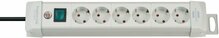Pikendusjuhe Brennenstuhl Premium-Line 1955560100, 6 pistikut, 3 m, hall