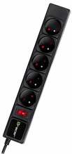 Pikendusjuhe Tracer PowerGear 46844, 5 pistikupesa, 3 m, must