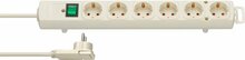 Pikendusjuhe Brennenstuhl Comfort-Line Plus, 6 pistikut, 2 m, valge