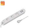 Pikendusjuhe Denver SHP-300U, 3 pistikut, 4 USB, 0.5 m
