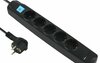 Pikendusjuhe Electraline 62167, 5 pistikut + 1xUSB-A + 1xUSB-C, 1.5 m