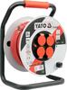 Pikendusjuhe trumlil Yato YT-8108, 4 pistikut, 50 m, must/punane/valge