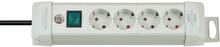 Pikendusjuhe Brennenstuhl Premium-Line 1955540100, 4 pistikut, 1.8 m, helehall