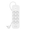 Pikendusjuhe Belkin Connect, 8 pistikut, 2 m, valge