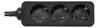 Pikendusjuhe Deltaco GT-0320, 3 pistikut, 1.5 m, must