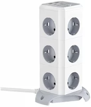 BlitzWolf BW-EC3 vertikaalne pikendusjuhe, 12 pistikupesa