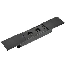 Lauapealne pistikupesa Gtv Prestino AE-PB2SPRES-20, 2x schuko, USB A+C, RJ45, HDMI, 1,5 m, must