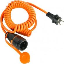 Pikendusjuhe Electraline 01745, 5 m, oranž/must