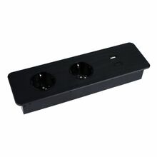 Pikendusjuhe Design Light TAOBOX, 2x Schuko, 1x USB, 1x USB-C, 1.5 m, must